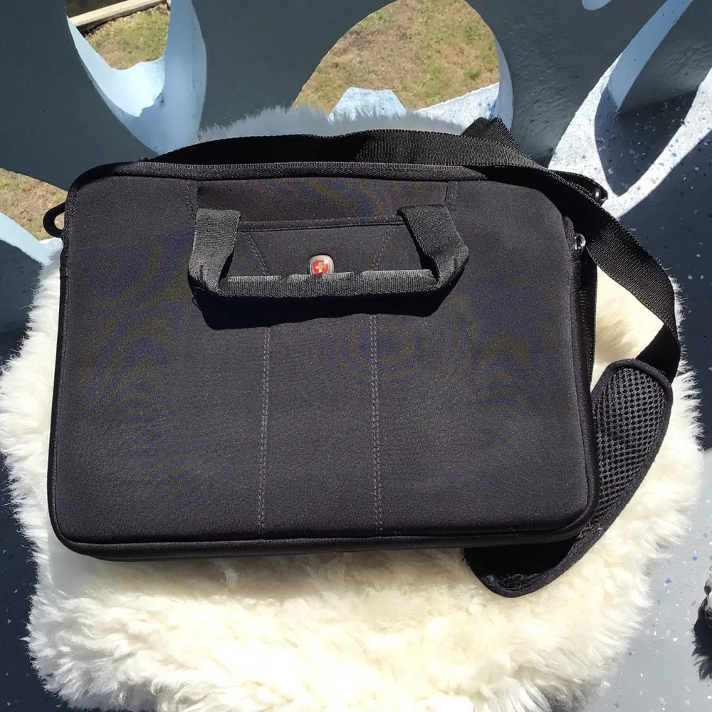 Wenger Top Zip Mini Laptop or iPad Case with Removable Shoulder Strap